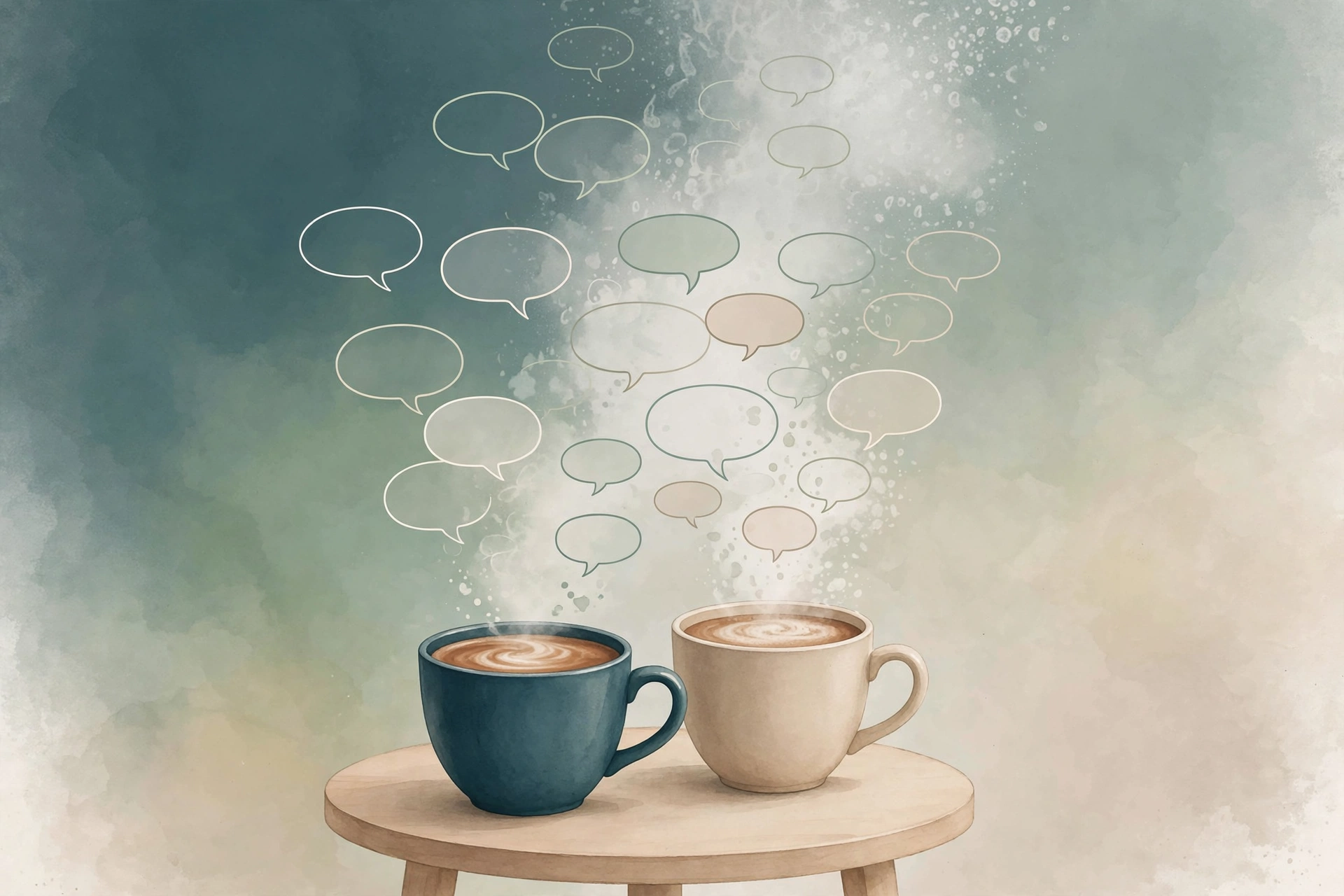 Illustration of a person replaying a conversation in their mind